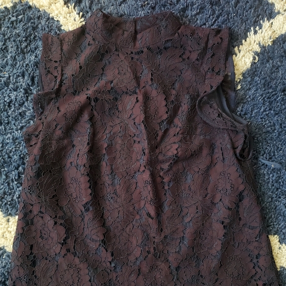 Banana Republic Purple Lace Blouse - Picture 1 of 4